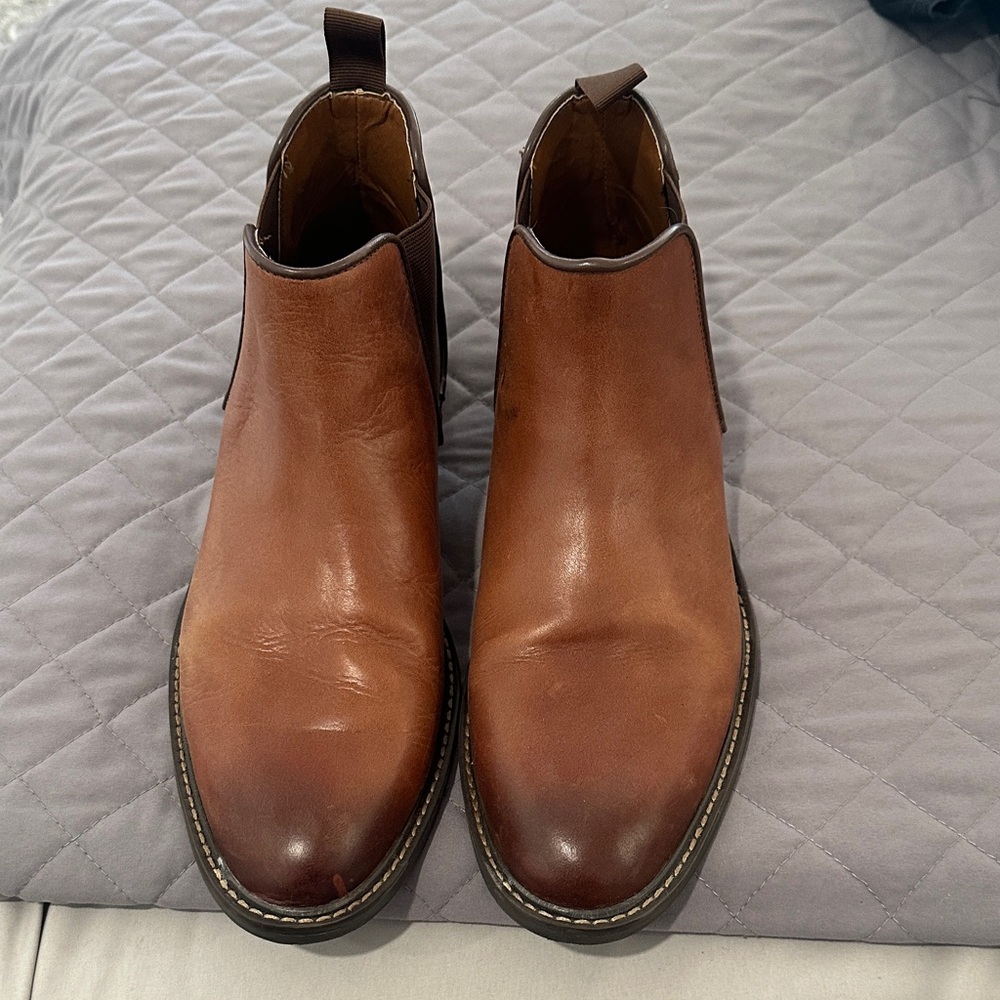Men's Brown Leather Ankle Ortholite Boots